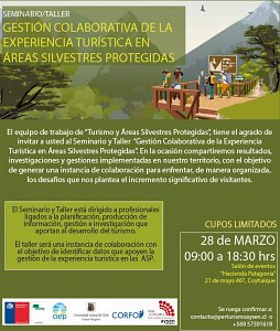 Seminario Gestión Colaborativa para la experiencia turística en áreas silvestres protegidas